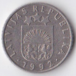 50 сантимов 1992 Латвия - 50 santimu 1992 Latvia