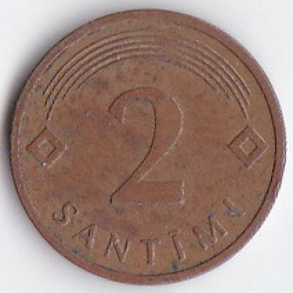 2 сантима 2006 Латвия - 2 santimi 2006 Latvia