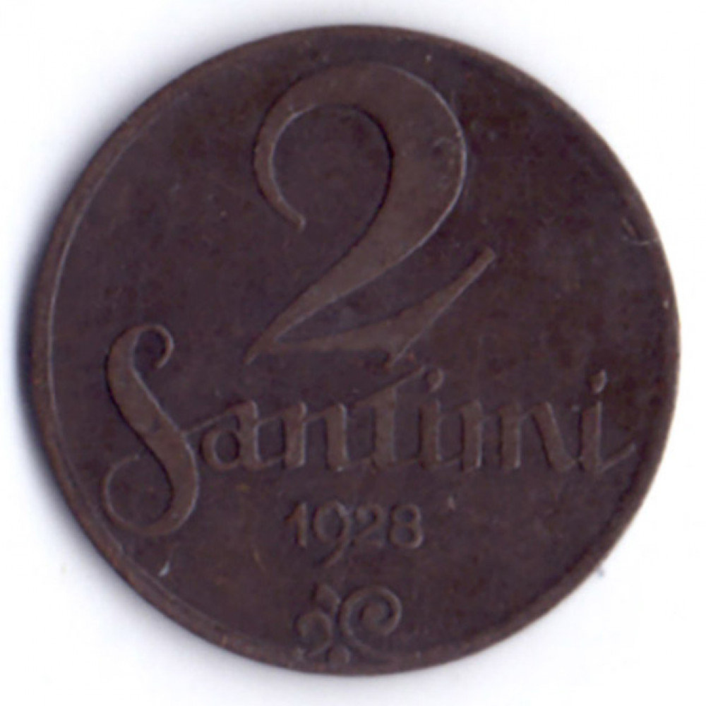 2 сантима 1928 Латвия - 2 santimi 1928 Latvia