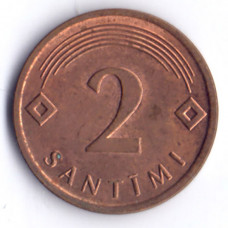 2 сантима 2009 Латвия - 2 santimi 2009 Latvia