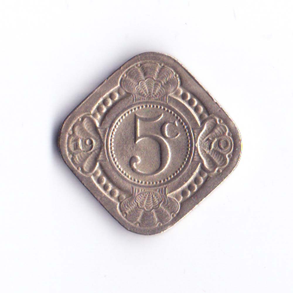 5 центов 1970 Нидерландские Антильские острова - 5 cents 1970 Netherlands Antilles