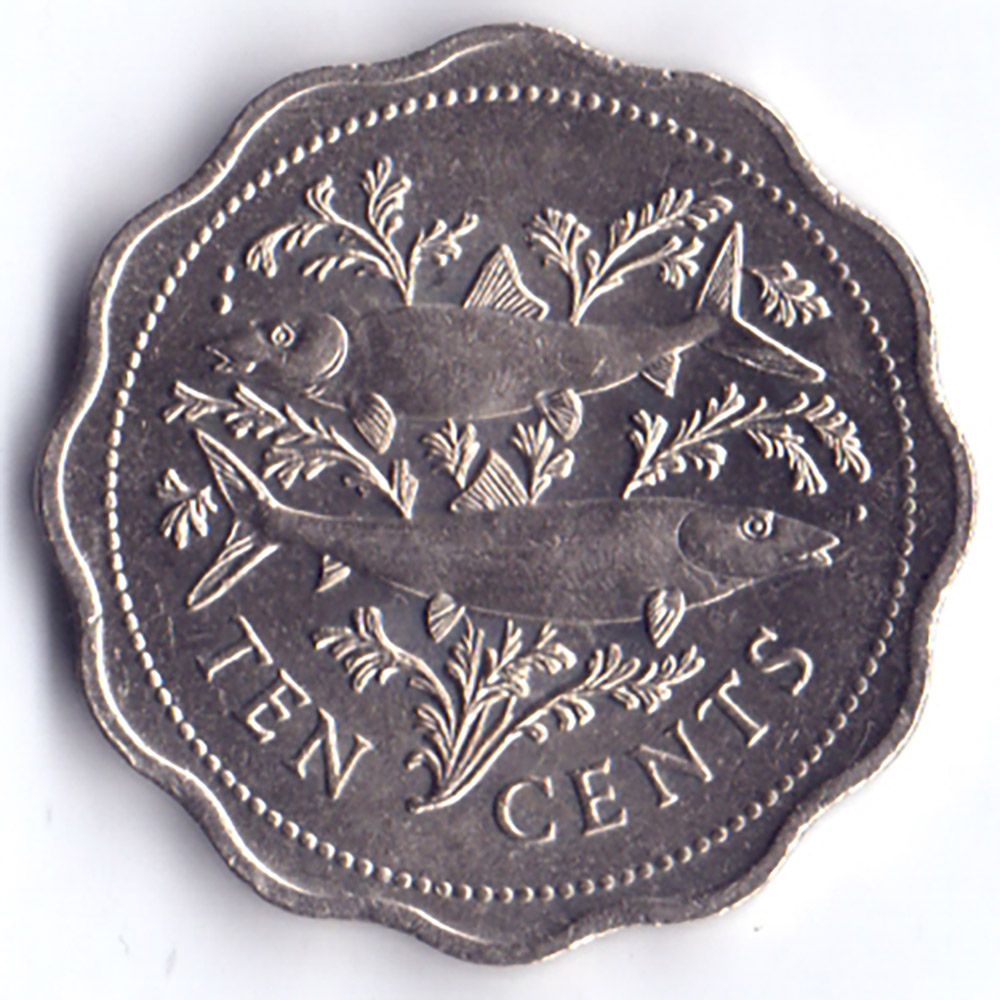 10 центов 1987 Багамские острова - 10 cents 1987 Bahamas