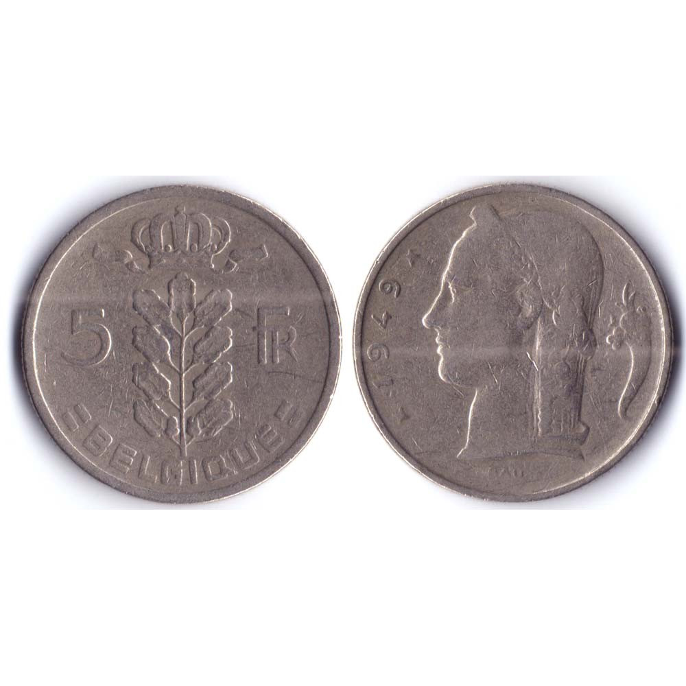 5 Franc BELGIQUE 1949 Q - 5 франков Бельгия 1949 Q