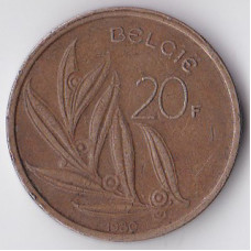 20 франков 1980 Бельгия - 20 francs 1980 Belgium (BELGIE)