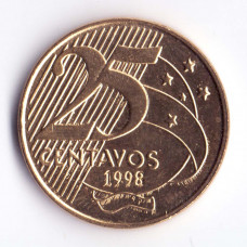25 сентаво 1998 Бразилия