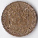 20 геллеров 1978 Чехословакия - 20 hellers 1978 Czechoslovakia