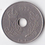 25 эре 1977 Дания - 25 ore 1977 Denmark