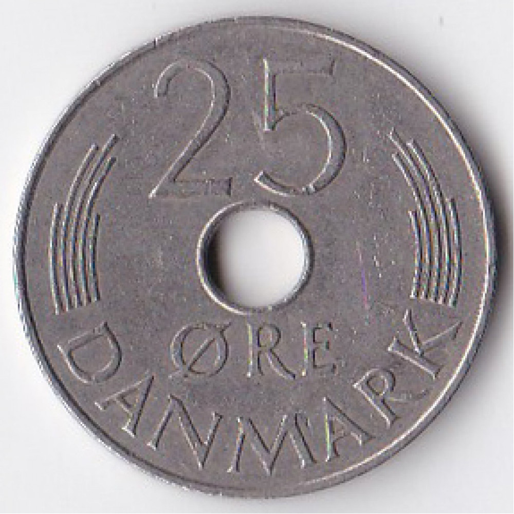 25 эре 1977 Дания - 25 ore 1977 Denmark