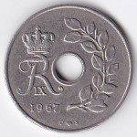 25 эре 1967 Дания - 25 ore 1967 Denmark