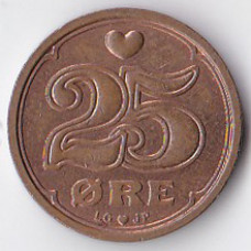 25 эре 1991 Дания - 25 ore 1991 Denmark