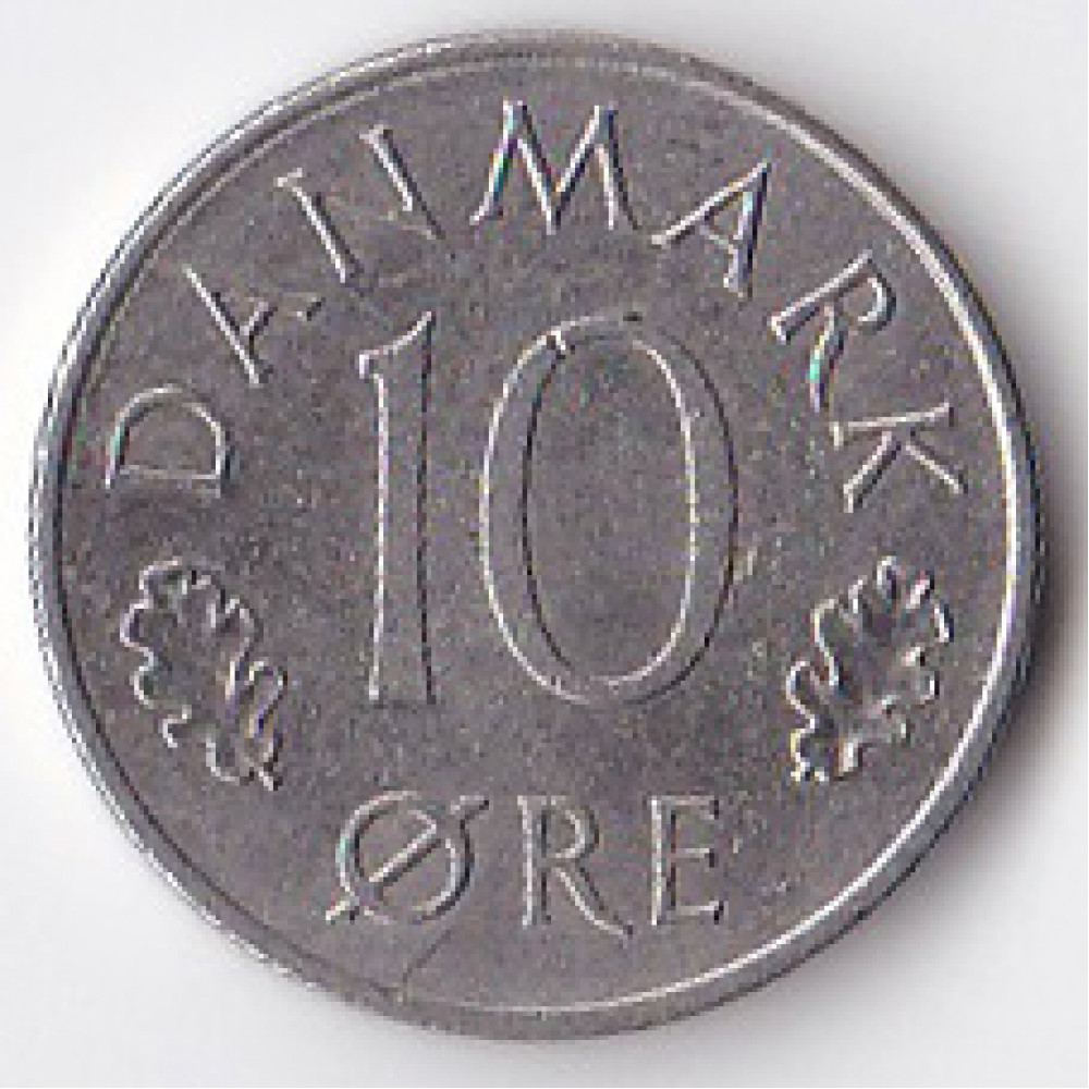 10 эре 1974 Дания - 10 ore 1974 Denmark