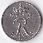 10 эре 1961 Дания - 10 ore 1961 Denmark