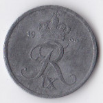 2 эре 1966 Дания - 2 ore 1966 Denmark