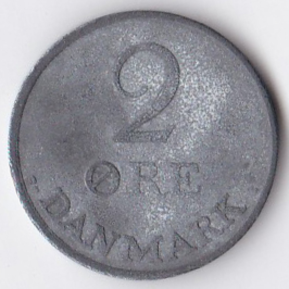 2 эре 1966 Дания - 2 ore 1966 Denmark