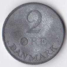2 эре 1966 Дания - 2 ore 1966 Denmark