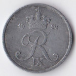 2 эре 1962 Дания - 2 ore 1962 Denmark