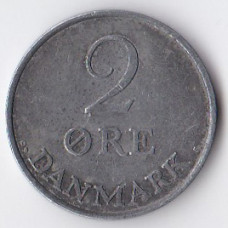 2 эре 1962 Дания - 2 ore 1962 Denmark