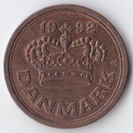50 эре 1992 Дания - 50 ore 1992 Denmark