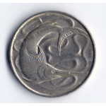 20 центов 1977 Сингапур - 20 cents 1977 Singapore, из оборота