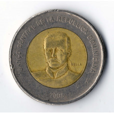 10 Peso 2008 Republica Dominicana - 10 Песо 2008 Республика Доминикана, из оборота