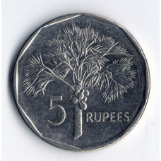 5 рупий 2010 Сейшельские острова - 5 rupees 2010 Seychelles, из оборота