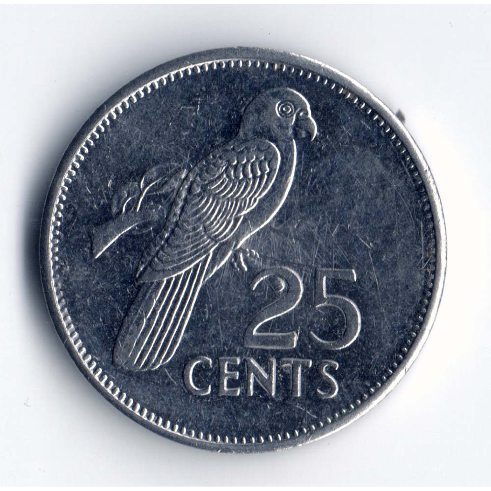25 центов 1997 Сейшельские Острова - 25 cents 1997 Seychelles, из оборота