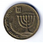 10 агорот 2003 Израиль - 10 agorot 2003 Israel, из оборота