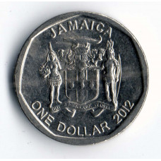 1 доллар 2012 Ямайка - 1 dollar 2012 Jamaica, из оборота