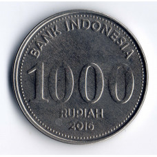 1000 рупий 2016 Индонезия - 1000 rupiah 2016 Indonesia, из оборота