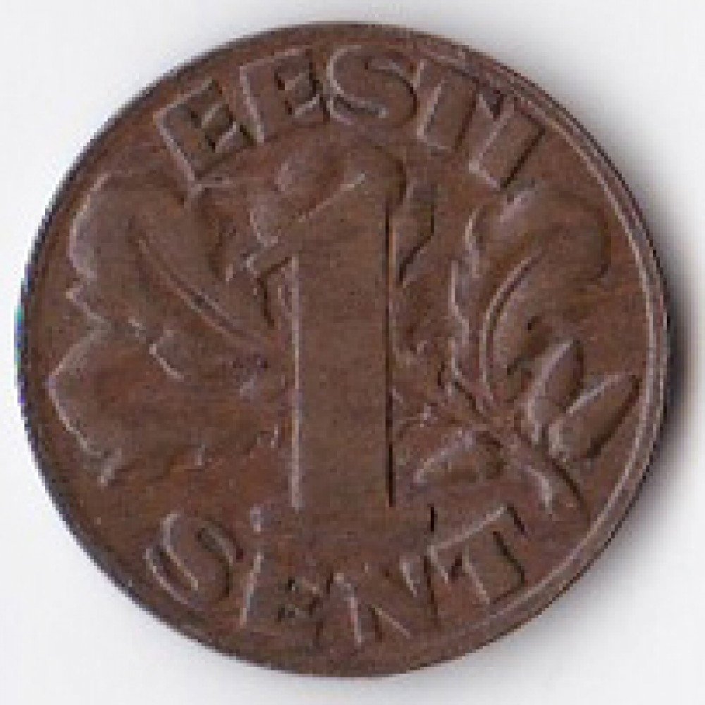 1 сент 1929 Эстония - 1 sent 1929 Estonia