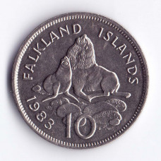 10 пенсов 1983 Фолклендские острова - 10 pence 1983 Falkland Islands