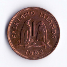1 пенни 1992 Фолклендские острова - 1 penny 1992 Falkland Islands