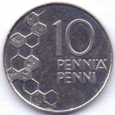 10 пенни 1994 Финляндия - 10 pennia 1994 Finland, из оборота