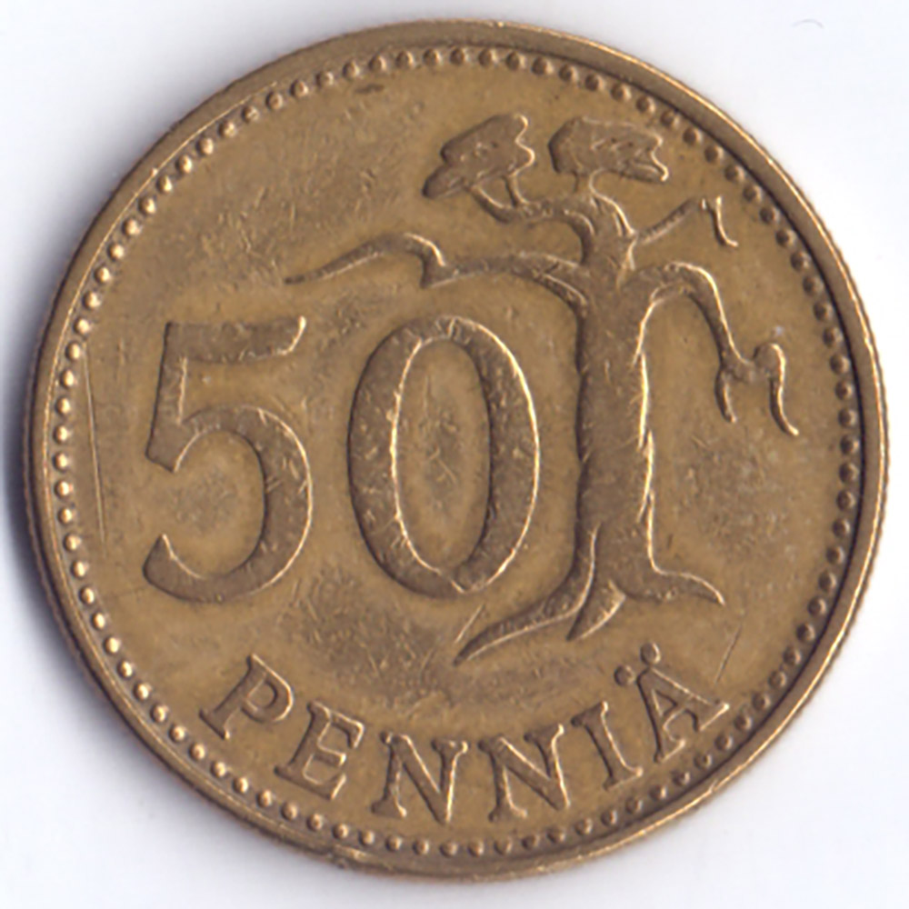 50 пенни 1963 Финляндия - 50 pennia 1963 Finland