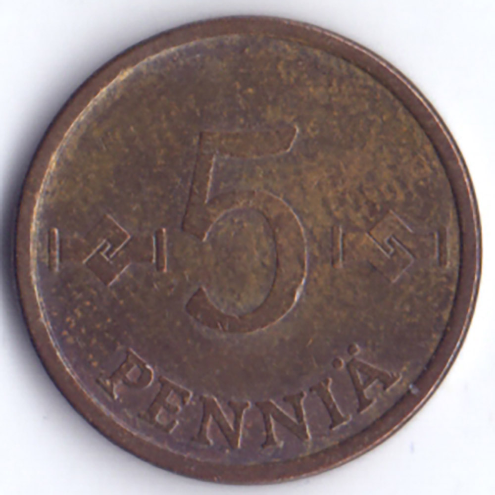 5 пенни 1972 Финляндия - 5 pennia 1972 Finland
