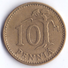 10 пенни 1963 Финляндия - 10 pennia 1963 Finland