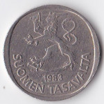 1 марка 1983 Финляндия - 1 markka 1983 Finland, N
