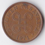 5 пенни 1971 Финляндия - 5 pennia 1971 Finland