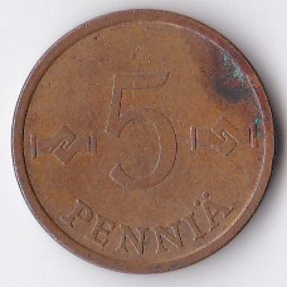 5 пенни 1971 Финляндия - 5 pennia 1971 Finland