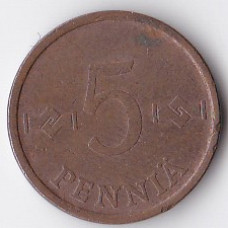 5 пенни 1970 Финляндия - 5 pennia 1970 Finland