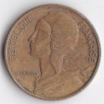 5 сантимов 1980 Франция - 5 centimes 1980 France