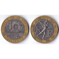 10 francs 1989 France - 10 франков 1989 Франция