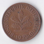 2 пфеннига 1979 Германия - 2 pfennig 1979 Germany, F