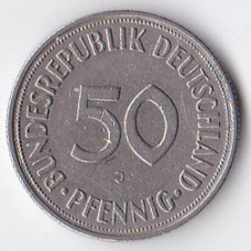 50 пфеннигов 1950 Германия - 50 pfennig 1950 Germany, J
