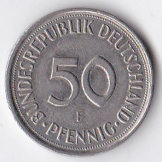 50 пфеннигов 1989 Германия - 50 pfennig 1989 Germany, F