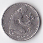 50 пфеннигов 1982 Германия - 50 pfennig 1982 Germany, F