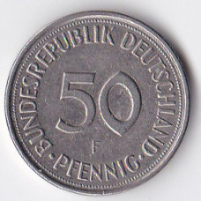 50 пфеннигов 1982 Германия - 50 pfennig 1982 Germany, F