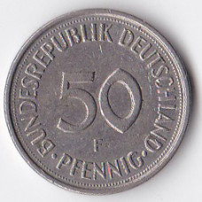 50 пфеннигов 1985 Германия - 50 pfennig 1985 Germany, F