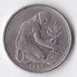 50 пфеннигов 1985 Германия - 50 pfennig 1985 Germany, J