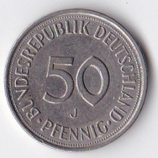 50 пфеннигов 1985 Германия - 50 pfennig 1985 Germany, J